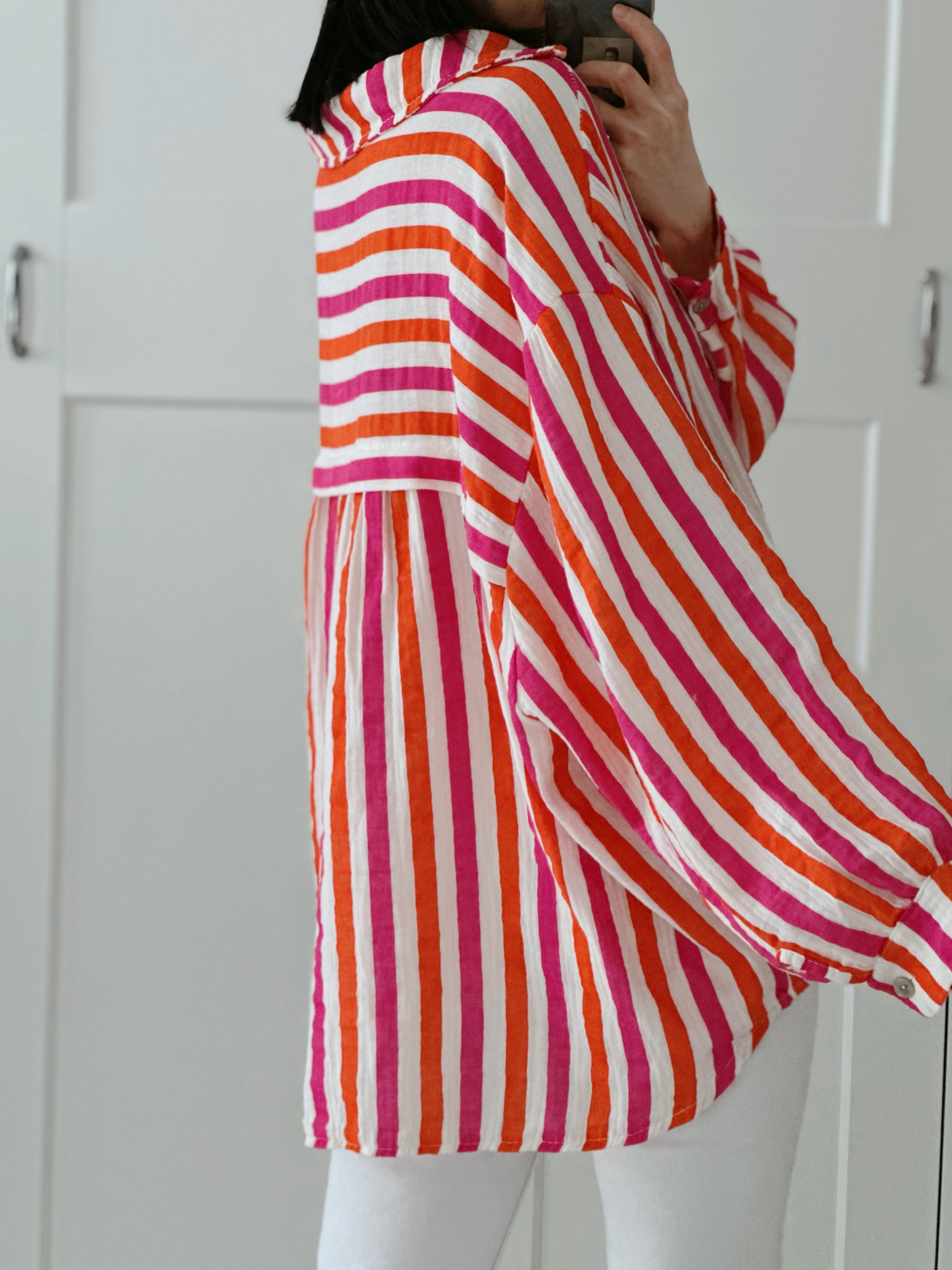 Bluse breite streifen Outlet